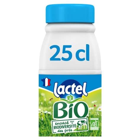 Lait Bio Demi Ecr M Uht Lactel La Bouteille De Cl Prix Carrefour