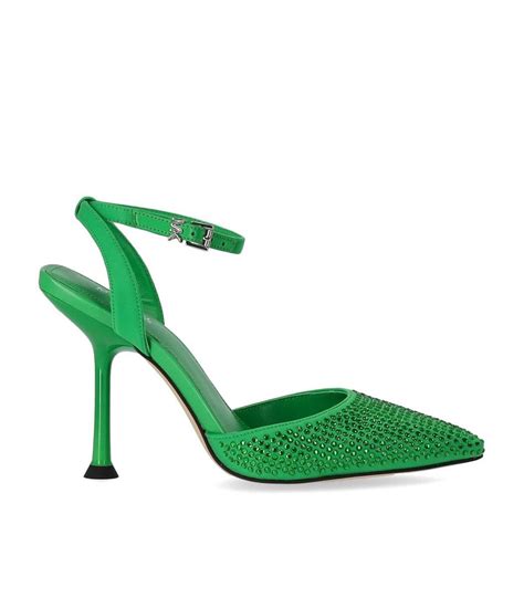 Buy Michael Kors Imani Slingback Pump Green At 33 Off Editorialist