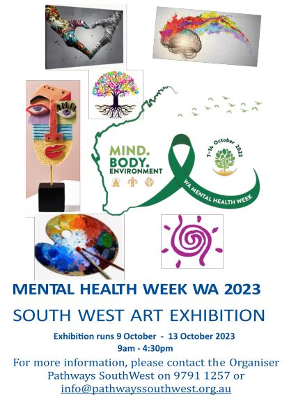 Bunbury 2023 Mental Health Week Art Exhibition Mental Health Week 2023 Mental Health Week