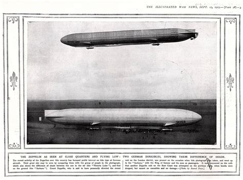 German Zeppelin Raider Of Wwi Zeppelin Airship Balloon Airship