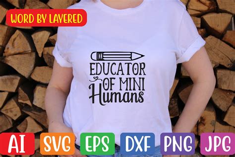 Educator Of Mini Humans SVG Graphic By RayCraft Creative Fabrica