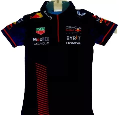 Playera Polo Checo Perez Escuderia Red Bull F1 Niño Meses sin intereses