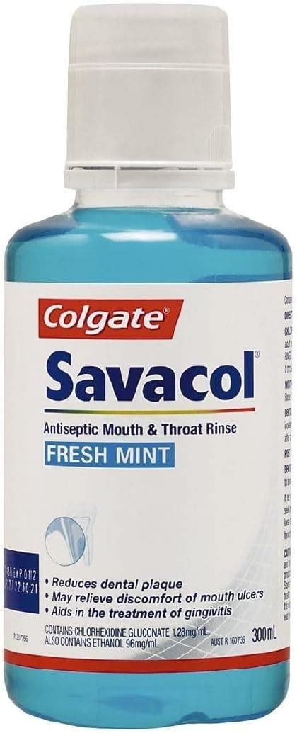 Colgate Savacol Antiseptic Mouth And Throat Rinse Mouthwash Ml