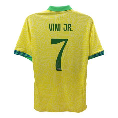 Vinicius Jr Signed Team Brazil Jersey Beckett Pristine Auction