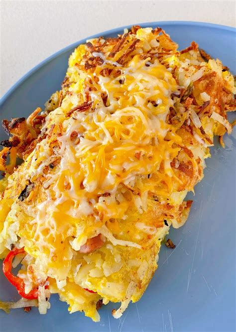 Loaded Grilled Hash Brown Omelet Norine S Nest