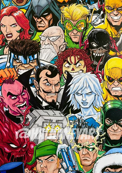 Flash Rogues Gallery X Fine Art Print Etsy