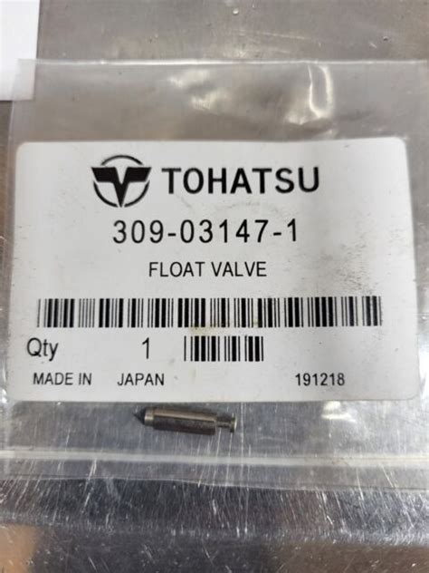 309 03147 1 Tohatsu Float Valve 309031471 Genuine Oem Part For Sale