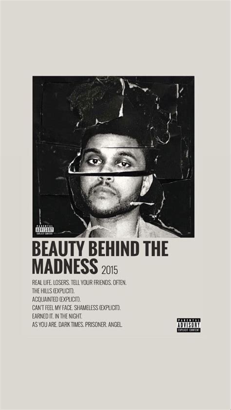 Wallpaper The Weeknd Beaty Behind The Madness Beauty Behind The Madness The Weeknd Poster