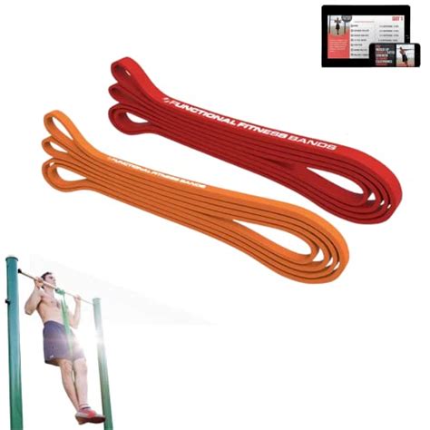 Functional Fitness Pull Up Assistancecrossfit 41in Loop Resistance Exercise Band Set 1 2 5