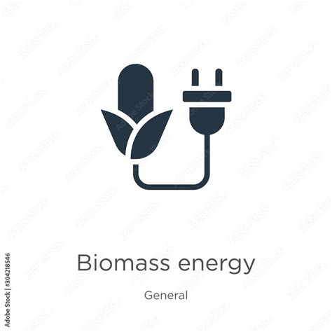 Biomass energy icon vector. Trendy flat biomass energy icon from ...