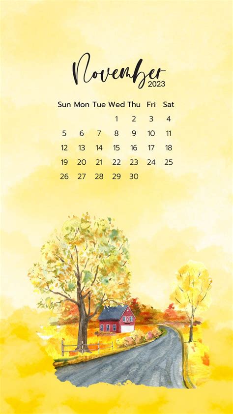 November 2023 Calendar Phone Wallpaper Entheosweb Calendar