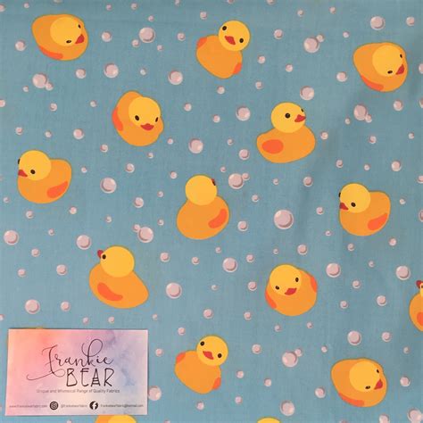 Rubber Ducky Frankie Bear Fabric