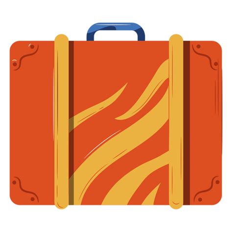 Orange Luggage Illustration Png And Svg Design For T Shirts