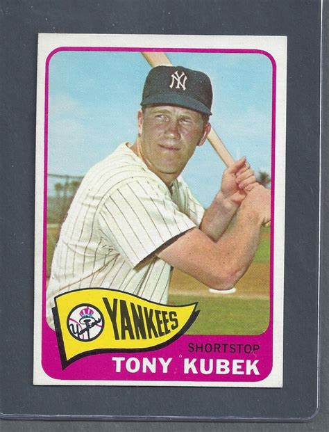 1965 Topps Baseball 65 Tony Kubek EXMT 065DR01 EBay