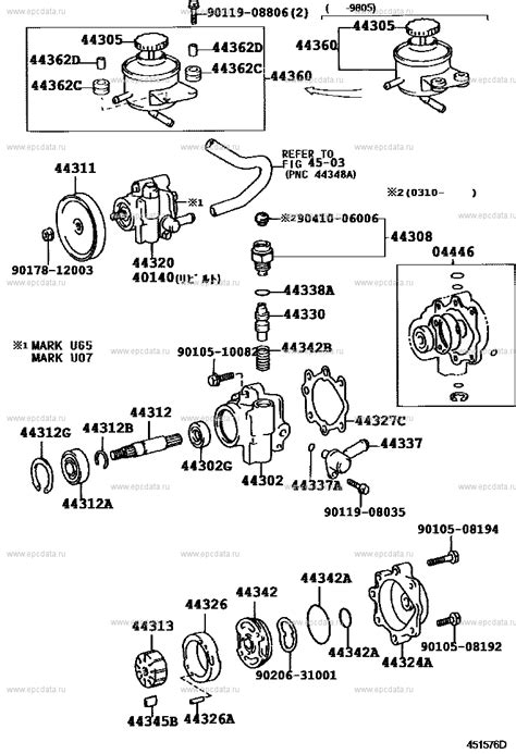 Vane Pump And Reservoir Power Steering For Toyota Hiace H100 4 Generation Restyling 08 1998