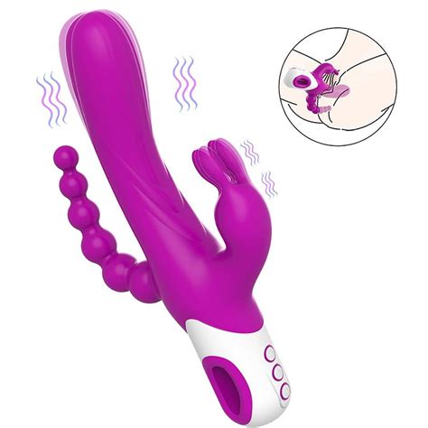 Vibrador De Ponto G Clit Ris Plug Anal Escalonado Recarreg Vel