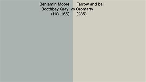 Benjamin Moore Boothbay Gray HC 165 Vs Farrow And Ball Cromarty 285