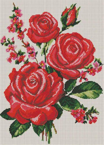 Rosas En Punto De Cruz Beaded Cross Stitch Cross Stitch Rose Cross