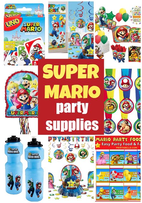 Super Mario Birthday Party Supplies | Printabelle