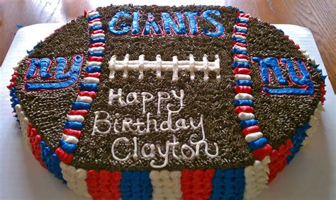 NY Giants Birthday Cake