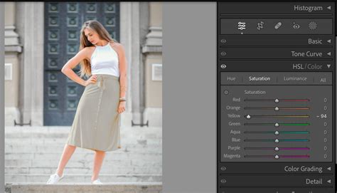 change  color  color range  lightroom