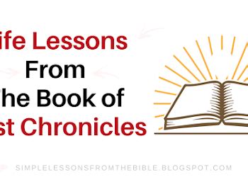 10 life lessons from the book of first chronicles – Artofit