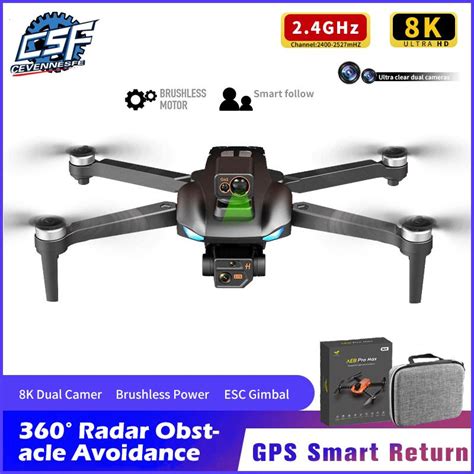 Buy Ae8 Pro Max Drone Brushless Gps Drone 360° Obstacle Avoidance Auto