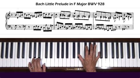 Bach 12 Little Preludes No 9 In F Major Bwv 928 Piano Tutorial Youtube