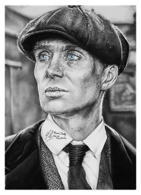 Thomasshelby Cillianmurphy Peakyblinders Drawing Art Portrait