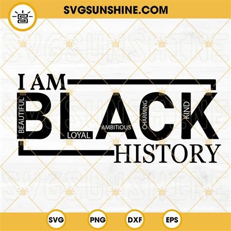 I Am Black History Svg Melanin Svg Black Definition Svg Black