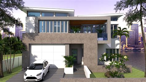 Sketchup 2 Story House Plan 13x15m - House Plan Map