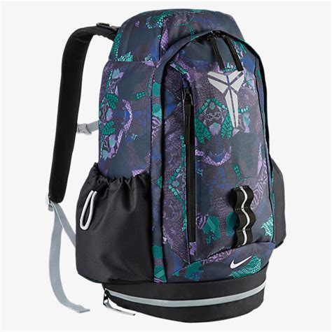 Nike Kobe Mamba Backpack Black Radiant Emerald Metallic Silver