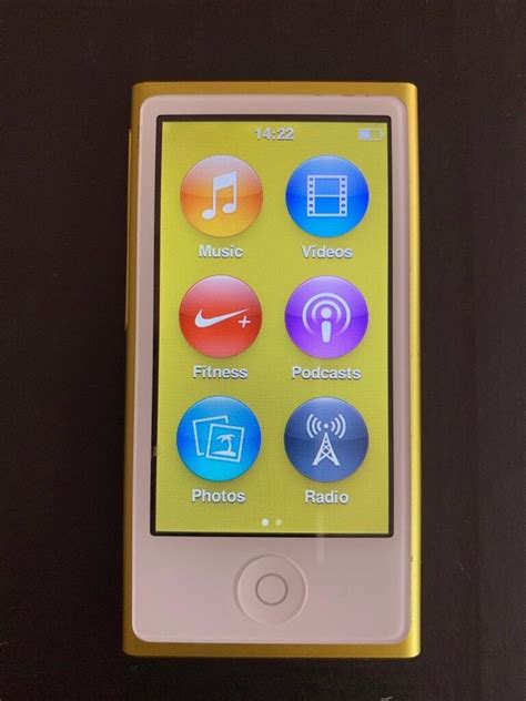 Apple Ipod Nano 16gb 7th Generation Yellow Pristine Condition Unboxed In Seaford East