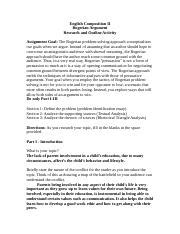 Rogerian Argument Research Outline Docx English Composition Ii