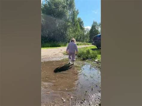 Ритуля, захотела шлепать по лужам!🤣 - YouTube