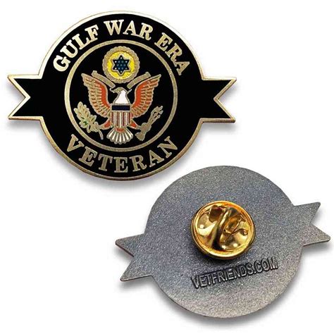 Gulf War Era Veteran Custom Lapel Pin With Eagle Graphic