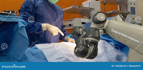 Smart Medical Technology Concept Advanced Robotic Surgery Machine At Hospital Robotic Surgery