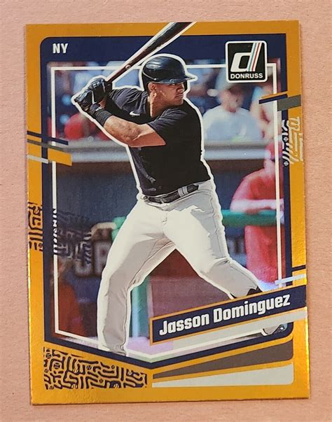 Jasson Dominguez Donruss Prospect Orange Foil Card Ebay