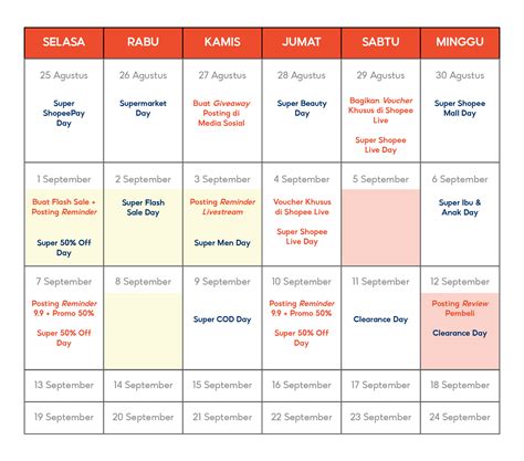 Tips Membuat Kalender Promosi Pusat Edukasi Penjual Shopee Indonesia