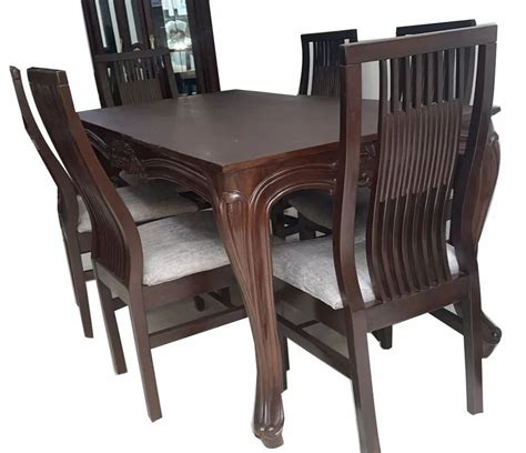 6 Seater Teak Wood Dining Table At Rs 85000 Set Kirti Nagar New