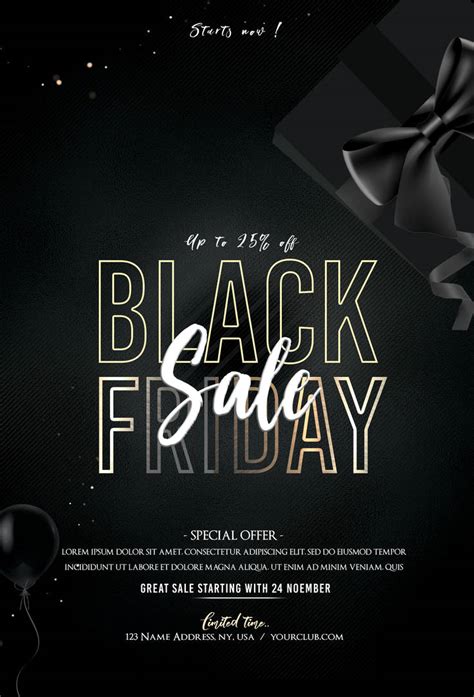 Black Friday Free Psd Flyer Template By 99flyers On Deviantart