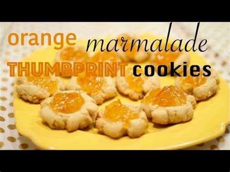 Orange Marmalade Thumbprint Cookies Youtube