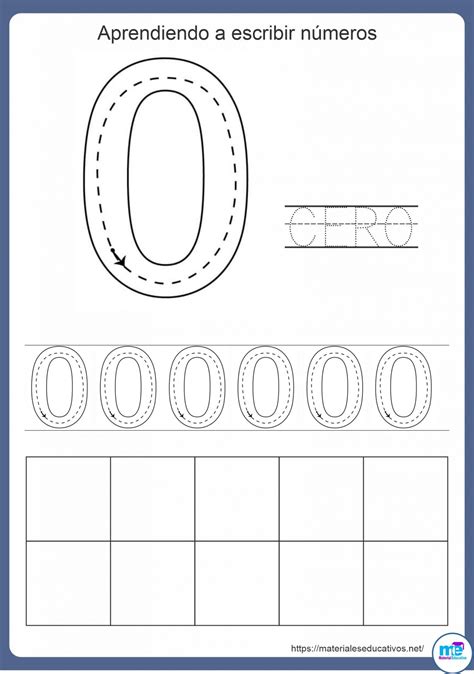 Ficha De Grafomotricidad De Número 0 I Material Educativo