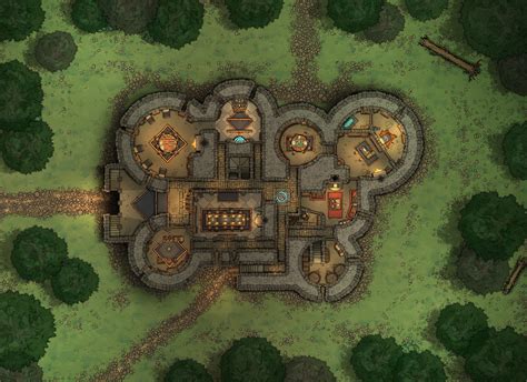 Morvold Press - Restored Cragmaw Castle & Lower Level [88 x 64]
