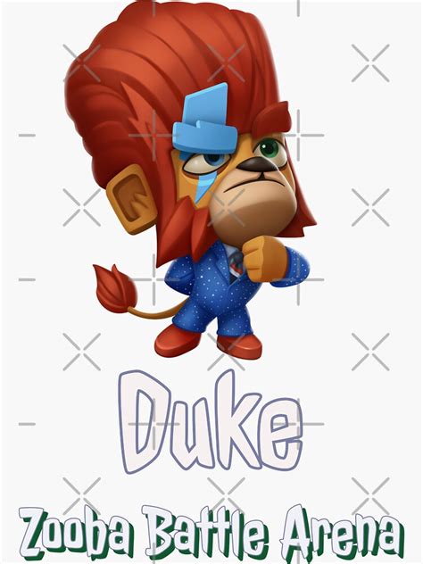 Zooba Battle Arena Duke Sticker For Sale By Mnlv Redbubble