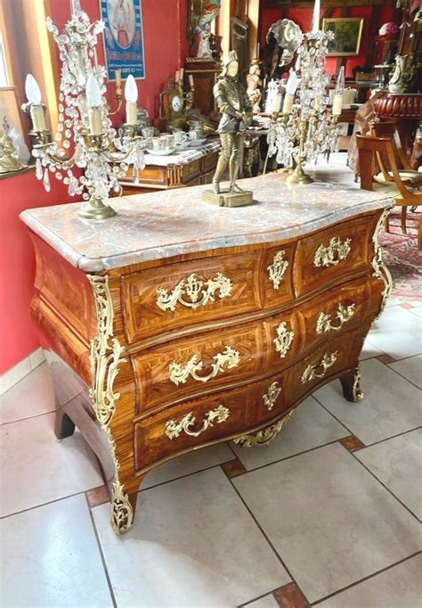 COMMODE TOMBEAU LOUIS XV EPOQUE 18ème Romain Lichtensztein