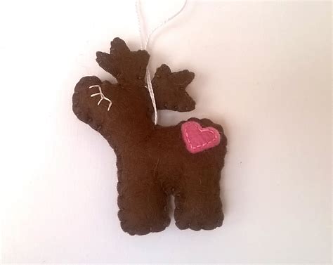 Felt Reindeer ornament felt ornaments Christmas ornament