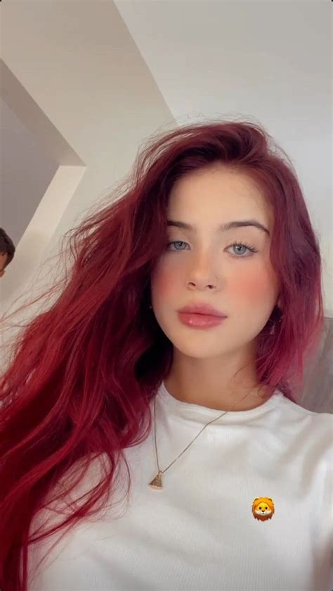 Dark Red Hair Bright Red Hair Red Hair Inspo Hair Color Rose Gold