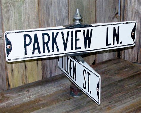 Old American Street Signs Decorative Items Street Name Sign Room