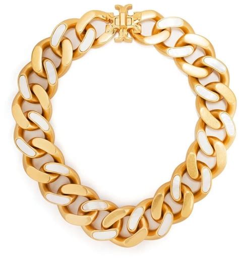 Tory Burch Cable Chain Choker Necklace Shopstyle